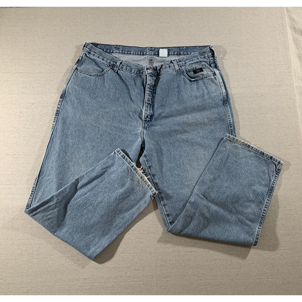 Harley 1041Davidson Men's Jeans 44x32 Relaxed Light Wash